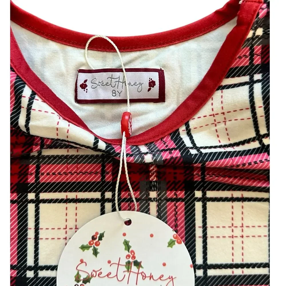 SweetHoney Girls Holiday Gown with Bloomers Size 8y NWT